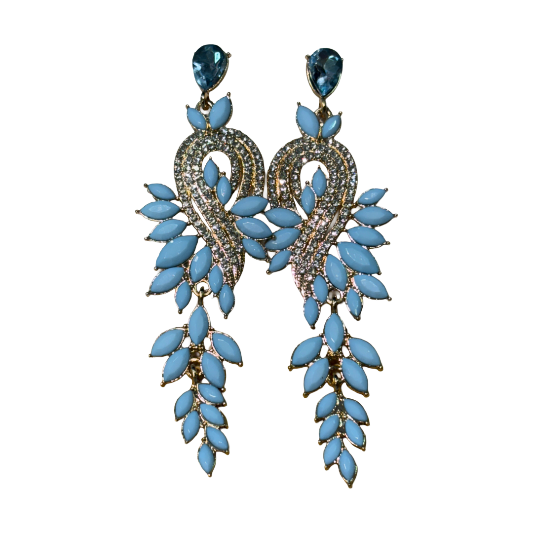 Statement Leaf Drop Earrings