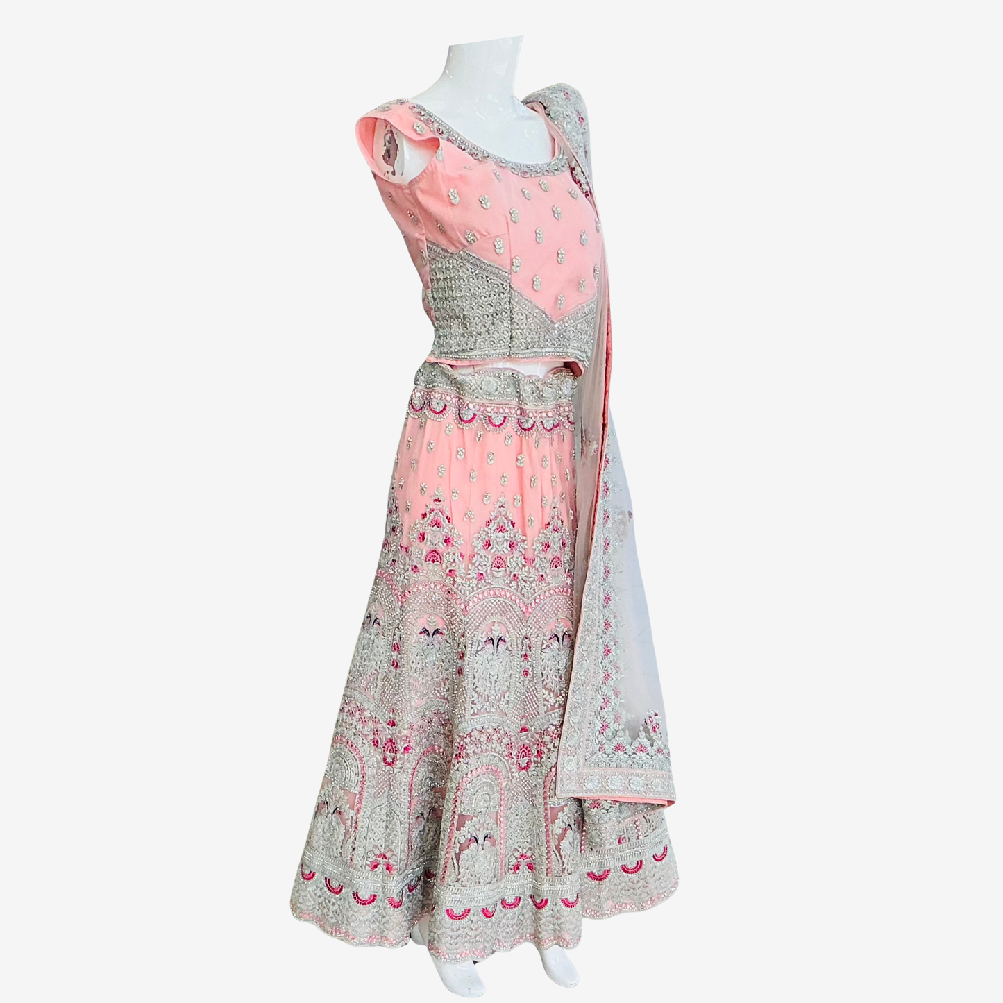 Blush Pink Bridal Lehenga Choli