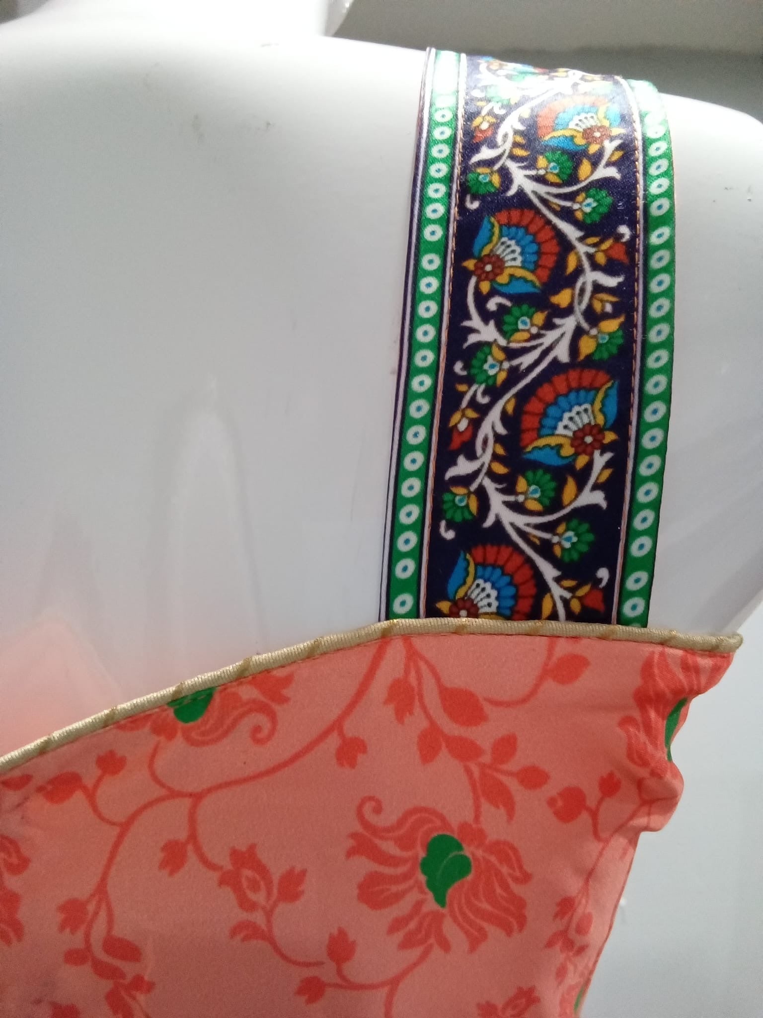 Pink Floral Embroidered Lehenga Set with Green Dupatta - Devi's Exclusive Fashion