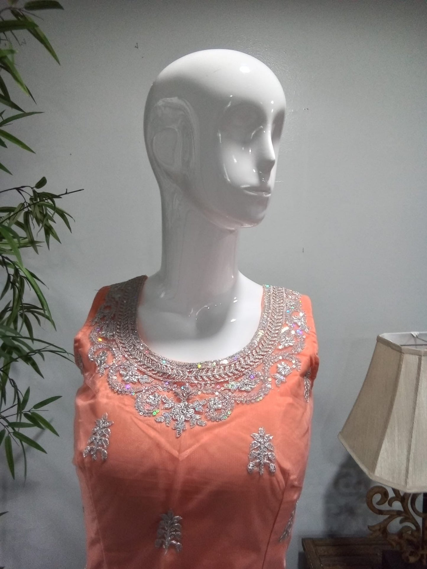 Pink Heavy Embroidered Lehenga with Diamond Embellishments - Devi's Exclusive Fashion