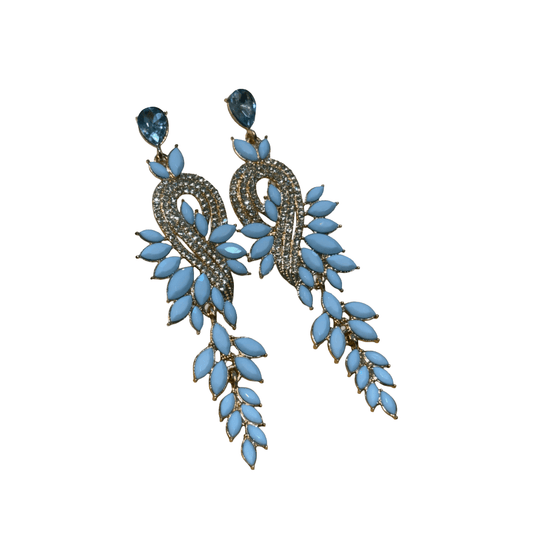 Statement Leaf Drop Earrings - Devi's Exclusive Fashion