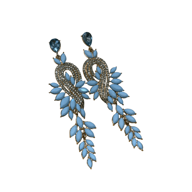 Statement Leaf Drop Earrings - Devi's Exclusive Fashion